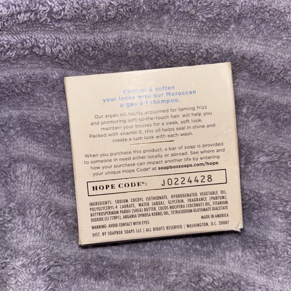 SOAPBOX—Argan Oil Shampoo Bar - Picture 2 of 5